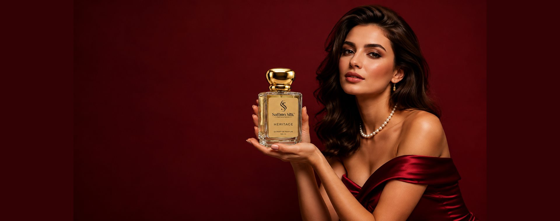 Saffron Silk Heritage perfume campaign