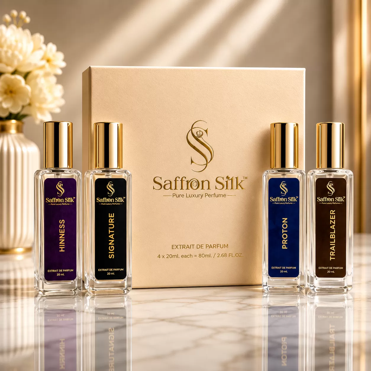 Saffron Silk Luxury Discovery Set (4 x 20ml)